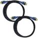 AURUM CABLES Ultra Series - High Speed HDMI Cable with Ethernet - Supports 3D & Audio Return Channel - Full HD [Latest Version] (2 Pack 4 FT)