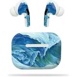 MightySkins Compatible with Apple Airpods Pro - Perfect Wave | Protective Durable and Unique Vinyl Decal Wrap Cover | Easy to Apply Remove and Change Styles | Made in The USA