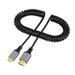 Qisuw 4K@60Hz HDMI-compatible to HDMI/MINI HDMI/ Micro HDMI/Coiled E*tension Cable