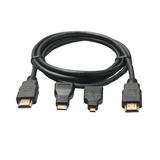 3 in 1 High Speed HDMI To Mini/Micro HDMI Adapter Cable For Nokia N8/For PS4/PC/TV/Mini HDMI Digital Camera Tablet