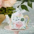 Kate Aspen Vintage Floral Tea Party Teapot Favor Boxes (Set of 24) - Perfect for Weddings Favors Bridal Showers Brunches Baby Showers Birthdays