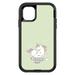 DistinctInk Case for iPhone 15 (6.1 Screen) - OtterBox Defender Custom Black Case - Unicorn - Make Your Own Magic