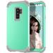 Dteck for Google Pixel 6 Armor Case 3 in 1 Heavy Duty Shockproof Hybrid Hard PC Soft Rubber Drop Protection Slim Fit Hybrid Protective Cover Case green