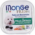 Monge Fresh Pollo E Ortaggi Paté Con Bocconcini 100 g Mangime