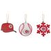 The Memory Company Cincinnati Reds Three-Pack Cap, Baseball & Snowflake Ornament Set