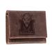 Brown Marshall Thundering Herd Leather Tri-Fold Wallet