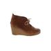 Sperry Top Sider Wedges Brown Solid Shoes - Women's Size 11 - Round Toe