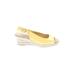 St. John's Bay Wedges: Yellow Solid Shoes - Women's Size 6 - Open Toe