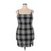 No Boundaries Casual Dress - Mini: Black Plaid Dresses - Women's Size 2X-Large