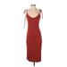 Forever 21 Casual Dress - Midi Scoop Neck Sleeveless: Burgundy Print Dresses - Women's Size Small
