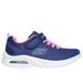 Skechers Girl's Microspec Max - Racer Gal Sneaker | Size 11.5 | Navy/Pink | Textile/Synthetic