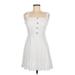 As U Wish Casual Dress: White Dresses - Women's Size Medium