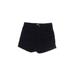 H&M Denim Shorts: Black Solid Bottoms - Women's Size 8