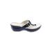 Cole Haan Sandals: Slip-on Platform Casual Blue Shoes - Women's Size 8 - Open Toe