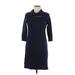 Lauren by Ralph Lauren Casual Dress - Sweater Dress: Blue Dresses - Women's Size Medium