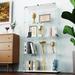 GOGEXX 65" H x 31.8" W Glass Display Case 4-Shelf Display Cabinet Curio Cabinets w/ Door Wood in White | 65 H x 31.8 W x 14.4 D in | Wayfair