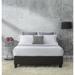 Latitude Run® Laliberte Upholstered Low Profile Platform Bed Upholstered in Black | 15 H x 60 W x 80 D in | Wayfair EBDG3777 43940406