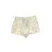 Out From Under Shorts: Yellow Tie-dye Bottoms - Women's Size Small