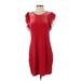 Maison Jules Casual Dress - Shift: Red Dresses - Women's Size X-Small