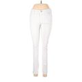 Old Navy Jeans - High Rise Skinny Leg Boyfriend: Ivory Bottoms - Women's Size 6 - Light Wash