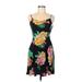 Old Navy Casual Dress - Slip dress: Black Floral Dresses - Women's Size Medium