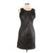 Sanctuary Casual Dress - Party Scoop Neck Sleeveless: Black Print Dresses - Women's Size Large