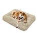 Tucker Murphy Pet™ Pet Bed Fluffy Plush Faux Fur Cat Dog Bed Rectangle Pet Seat Cushion Soft Sleeping Pad Polyester in Brown | Wayfair