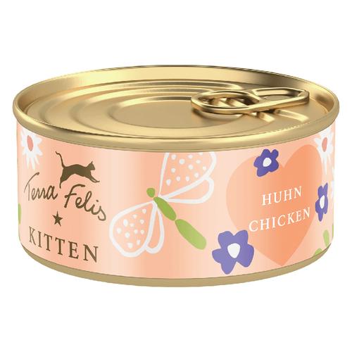 18x70g Terra Felis Kitten Huhn Katzenfutter nass