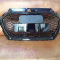 Per RS3 Stile Anteriore Sport A Nido D'ape Hood Grill Nero Lucido per Audi A3 S3 Sline 8V 2017-2019 Car Styling Accessori
