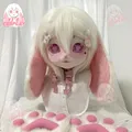 Furries Kigurumi Head New Rabbit Fur ear With Furry Paw Gloves Customized Furry Head