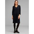 Strickkleid STREET ONE Gr. 40, N-Gr, blau (marine) Damen Kleider Shirtkleider