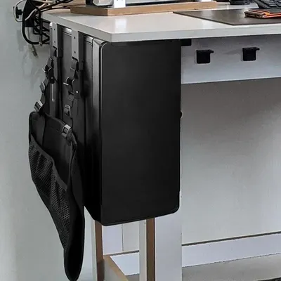Unter Schreibtisch CPU-Halterung Computer Tower Stand unter Schreibtisch CPU Desktop-Computer Turm halter unter Schreibtisch halterung mit verstellbarer rutsch fester