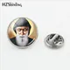 2018 New Saint Charbel Clasp Pin Stainless Steel St Charbel Drawing Art Lapel Pin Glass Dome