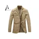 Frühling und Herbst Herren Business Casual Anzug Jacke reine Farbe einfache militärische