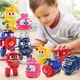Children Cartoon Trains Deformation Robots Model Toys Plastics Train Action Figure Deformation Robot