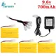 Upgrade 9.6v 700mah NiCD Battery + charger For Rc Toys Cars Tanks Trucks Robot Gun Boat AA Ni-CD