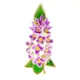 CINDY XIANG Enamel Beautiful Lilac Flower Brooches For Women Pink Color Plant Wedding Pin Summer