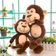 75cm Cute Soft Monkey Pillow Stuffed Plush Toys Office Nap Pillow Home Comfort Cushion Decor Gift