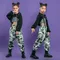 Sporta nzüge Teenager Jazz Tanz kostüme Straßen kleidung Kinder Hip Hop Kleidung Crop Tops Hoodie