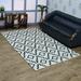 Rugsotic Carpets Hand Knotted Sumak Geometric Jute Floor Area Rug For Living Room Bedroom Beige Black 6 x9