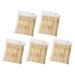 FRCOLOR 500 Pcs Bamboo Disposable Fruit Sticks And Cake Forks for Home And Restaurant (Log Color)