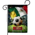 13 x 18.5 in. World Cup Mexico Sports Soccer Double-Sided Vertical House Decoration Banner Garden Flag - Yard Gift
