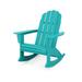 POLYWOOD Vineyard Curveback Adirondack Rocking Chair in Aruba