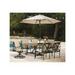 40 x 70 in. 2-Tone Aluminum Eastport Slat Top Patio Dining Table