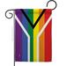 G149007-BO Gay Garden Flag of South Africa Garden Support Pride 13 x 18.5 in. Double-Sided Decorative Horizontal Garden Flags for House Decoration Banner Yard Gift