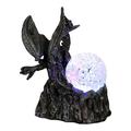 Jacenvly Outdoor Christmas Decorations Clearance Desktop Dragon Decoration Sparkling Luminous Artificial Crystal Ball Statue Christmas Lights