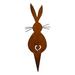 Koaiezne Bunny Garden Stake Decorative Garden Stake Metal Rabbit Stake Garden Decoration Rabbit Garden Figure Outdoor Garden Decoration