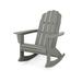 POLYWOOD Vineyard Curveback Adirondack Rocking Chair in Slate Grey