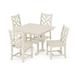 POLYWOOD Chippendale Side Chair 5-Piece Farmhouse Dining Set in Sand