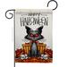 Kitty O Ween Falltime Halloween 13 x 18.5. in. Double-Sided Decorative Vertical House Garden Flag for Decoration Banner Yard Gift